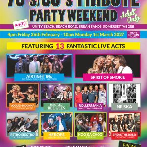 70's & 80's Tribute Party Weekend 2027