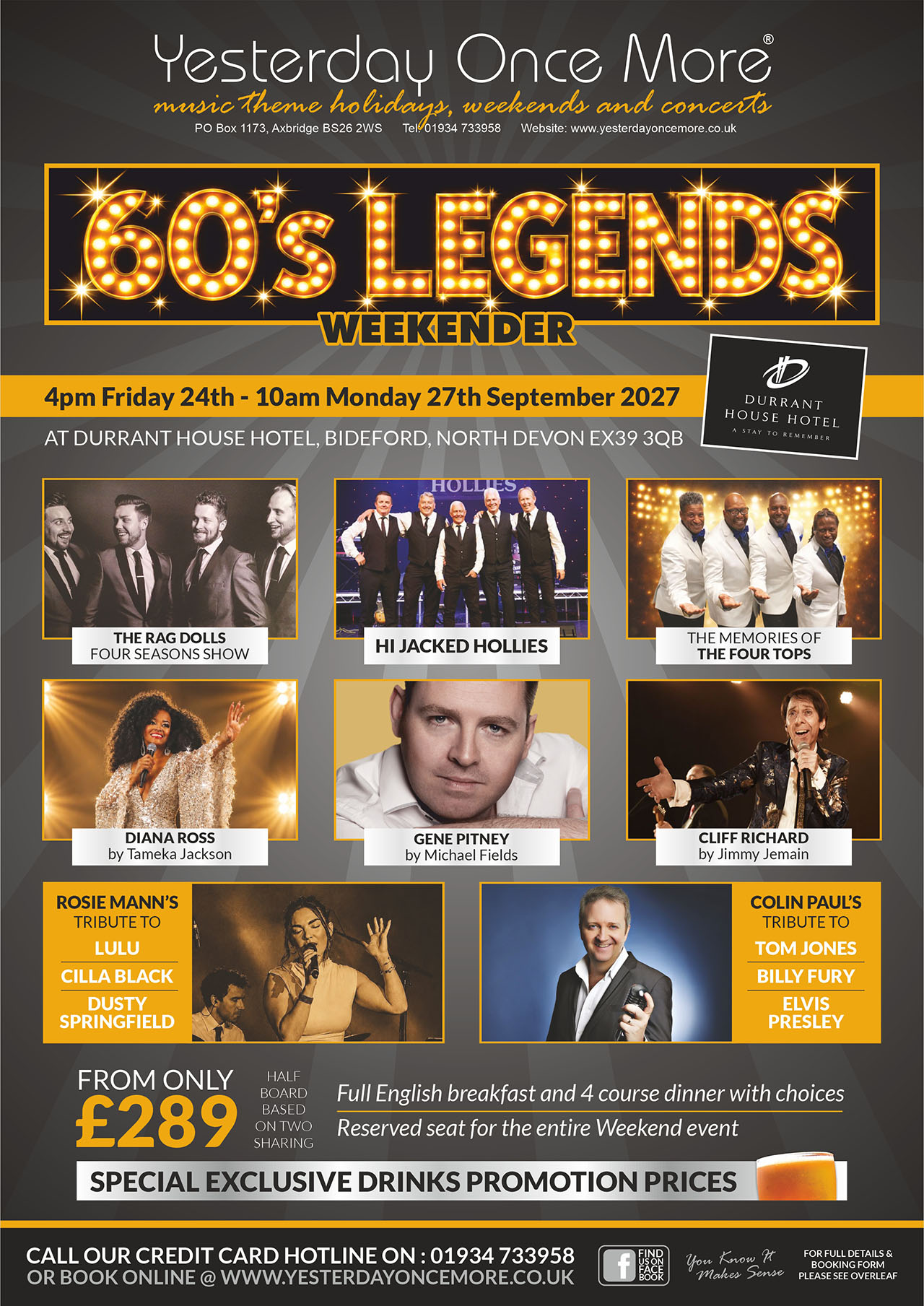 60s Legends Weekender 2027
